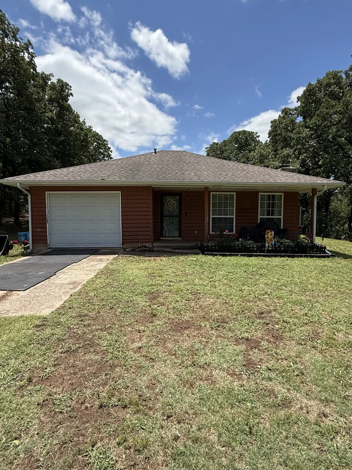 House exterior before painting
